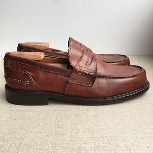 Vero Cuoio Men EU 40 Brown Leather Penny Loafers